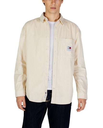 Tommy Hilfiger Jeans Beige Organic Cotton Shirt