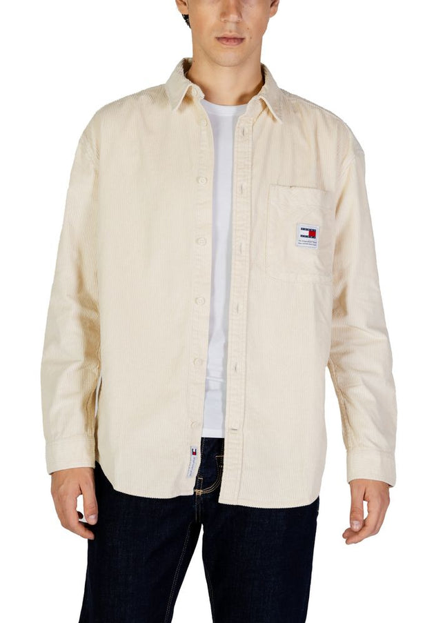 Tommy Hilfiger Jeans Beige Organic Cotton Shirt