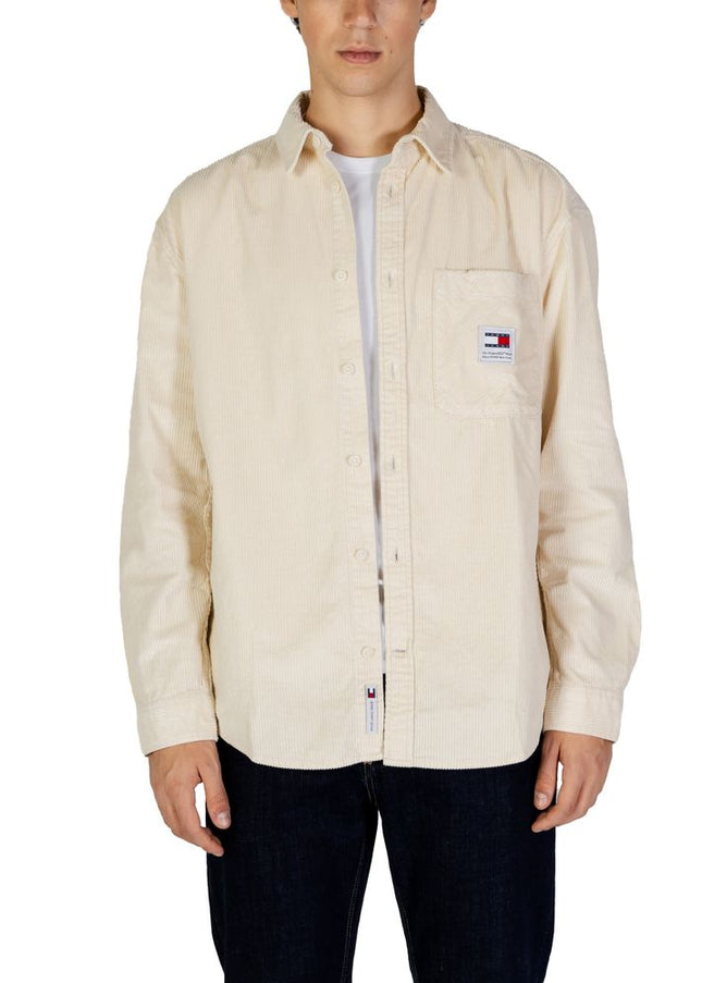 Tommy Hilfiger Jeans Beige Organic Cotton Shirt