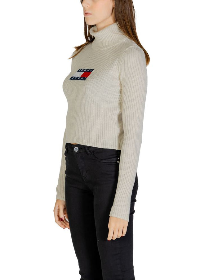 Tommy Hilfiger Jeans Beige Recycled Polyester Sweater