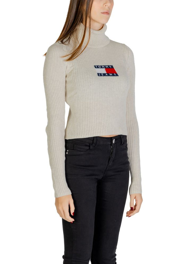 Tommy Hilfiger Jeans Beige Recycled Polyester Sweater