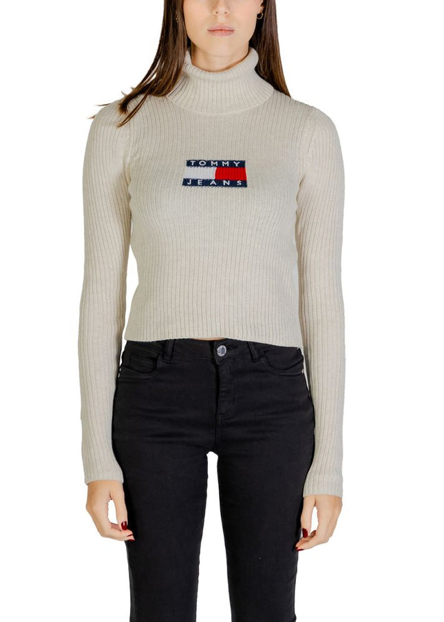 Tommy Hilfiger Jeans Beige Recycled Polyester Sweater