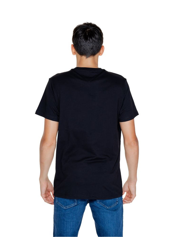 Tommy Hilfiger Jeans Black Cotton Rigenerato T-Shirt