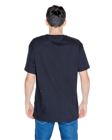 Tommy Hilfiger Jeans Black Cotton Rigenerato T-Shirt