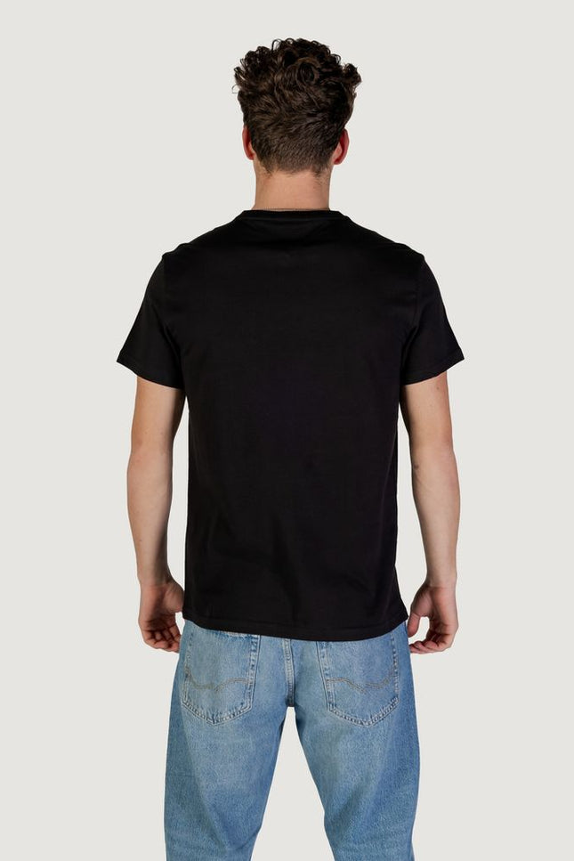 Tommy Hilfiger Jeans Black Cotton Rigenerato T-Shirt