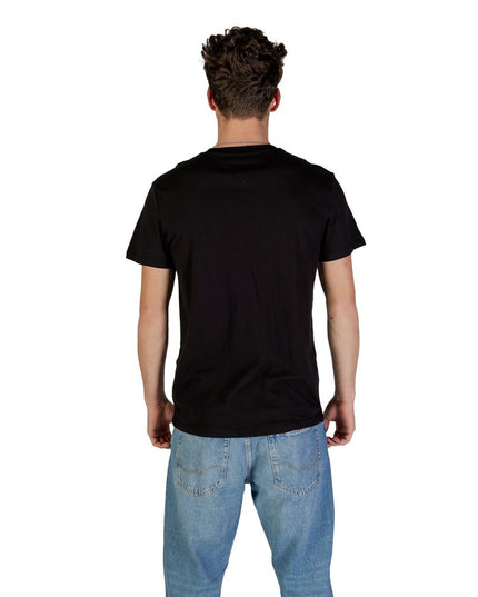 Tommy Hilfiger Jeans Black Cotton Rigenerato T-Shirt