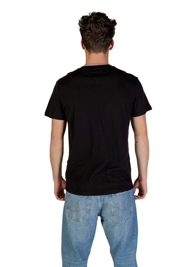 Tommy Hilfiger Jeans Black Cotton Rigenerato T-Shirt