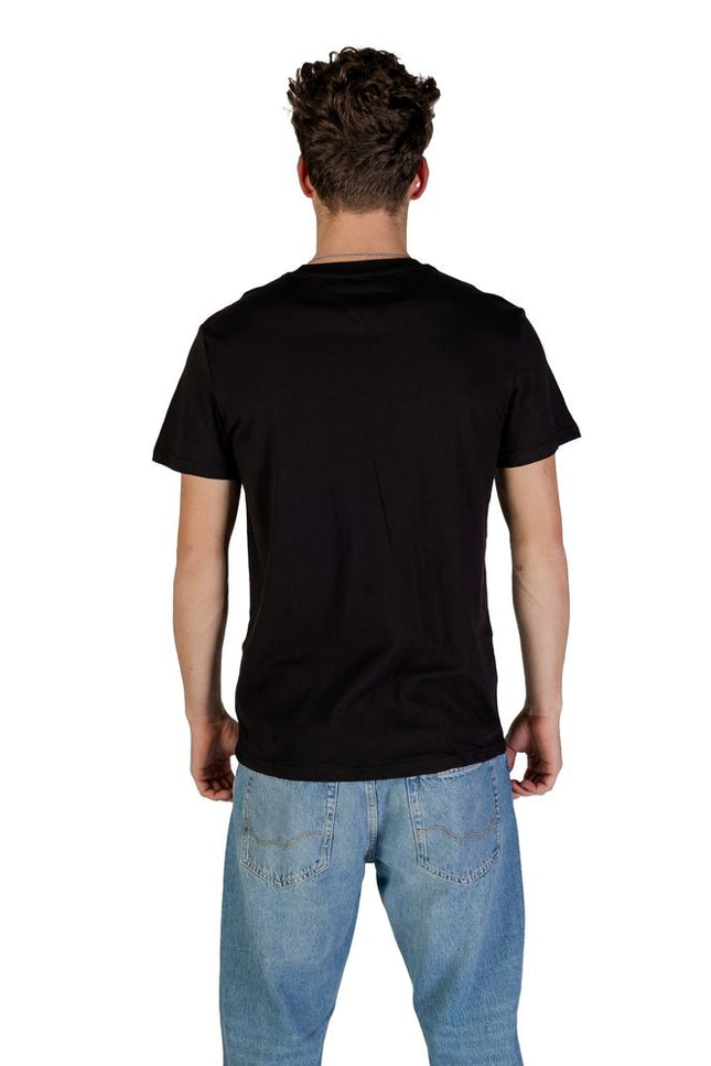 Tommy Hilfiger Jeans Black Cotton Rigenerato T-Shirt