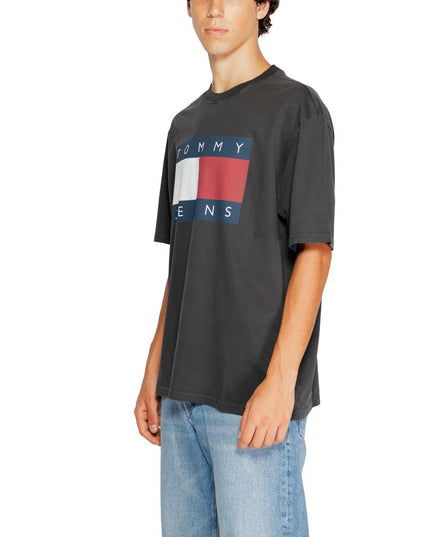 Tommy Hilfiger Jeans Black Cotton T-Shirt