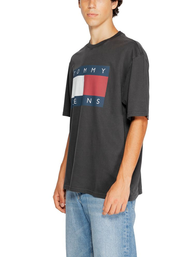 Tommy Hilfiger Jeans Black Cotton T-Shirt