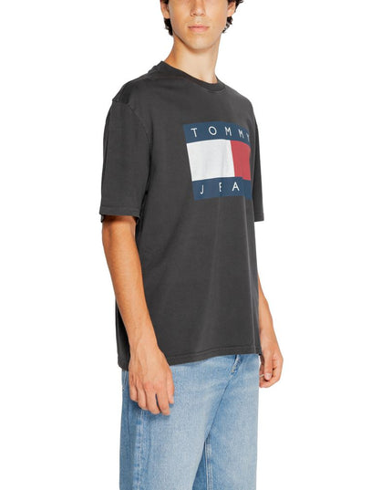 Tommy Hilfiger Jeans Black Cotton T-Shirt