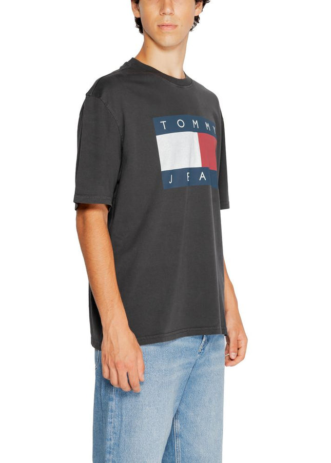 Tommy Hilfiger Jeans Black Cotton T-Shirt