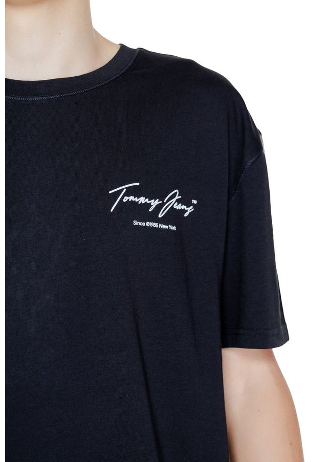 Tommy Hilfiger Jeans Black Cotton T-Shirt