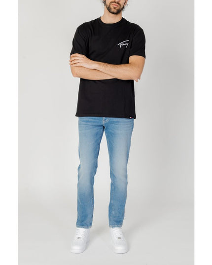 Tommy Hilfiger Jeans Black Cotton T-Shirt