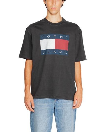 Tommy Hilfiger Jeans Black Cotton T-Shirt