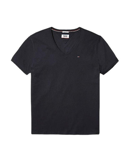 Tommy Hilfiger Jeans Black Cotton T-Shirt