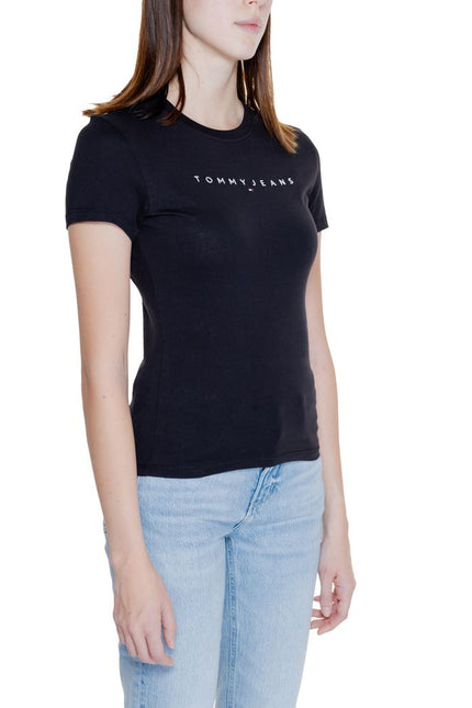 Tommy Hilfiger Jeans Black Cotton Tops & T-Shirt