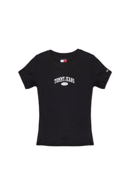 Tommy Hilfiger Jeans Black Cotton Tops & T-Shirt