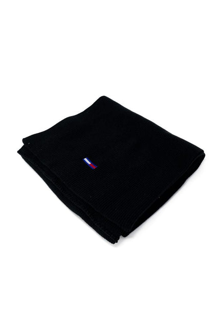 Tommy Hilfiger Jeans Black Organic Cotton Scarf