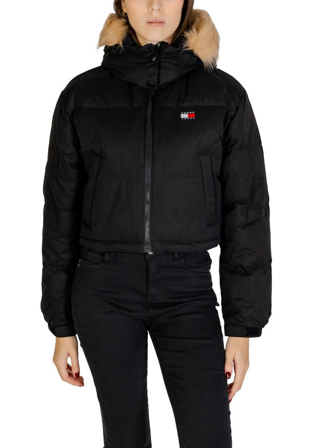 Tommy Hilfiger Jeans Black Recycled Polyester Jackets & Coat