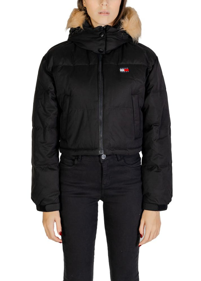 Tommy Hilfiger Jeans Black Recycled Polyester Jackets & Coat