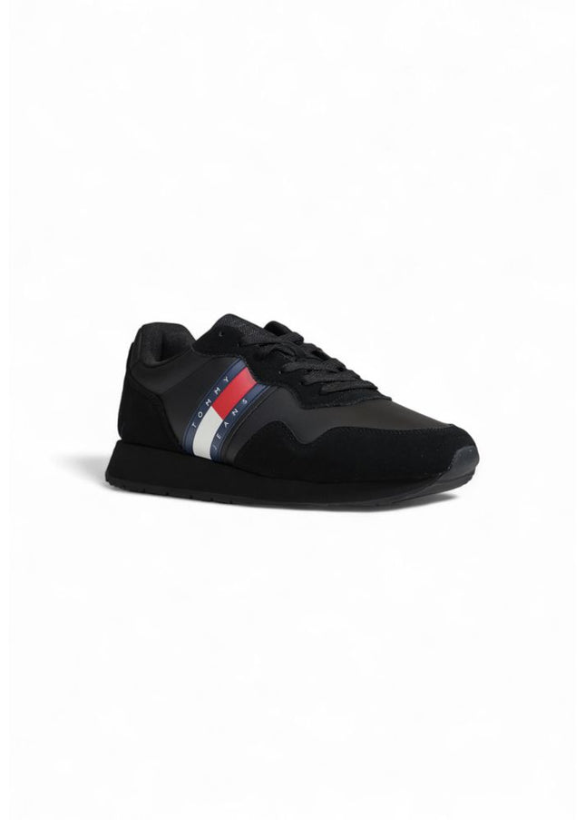 Tommy Hilfiger Jeans Black Suede Sneaker