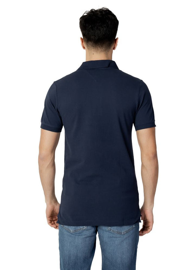 Tommy Hilfiger Jeans Blue Cotton Polo Shirt