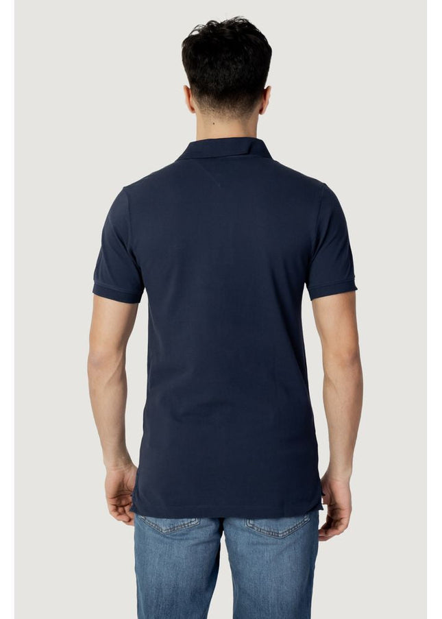 Tommy Hilfiger Jeans Blue Cotton Polo Shirt