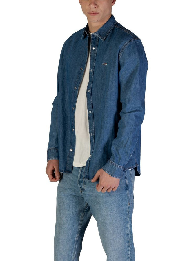 Tommy Hilfiger Jeans Blue Cotton Rigenerato Shirt