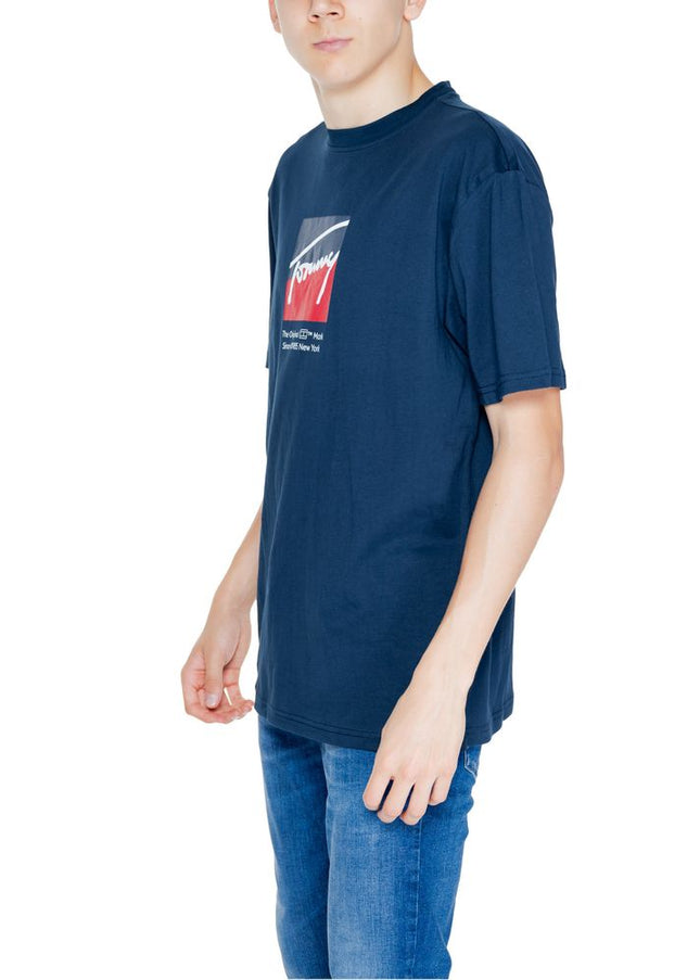 Tommy Hilfiger Jeans Blue Cotton Rigenerato T-Shirt