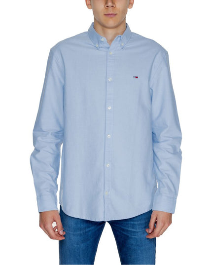 Tommy Hilfiger Jeans Blue Cotton Shirt