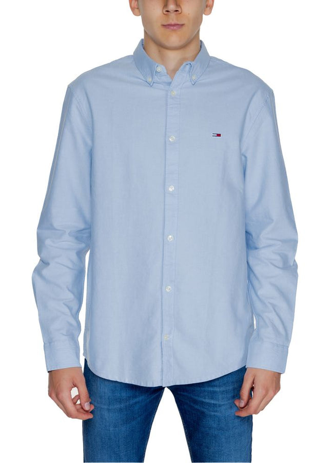 Tommy Hilfiger Jeans Blue Cotton Shirt