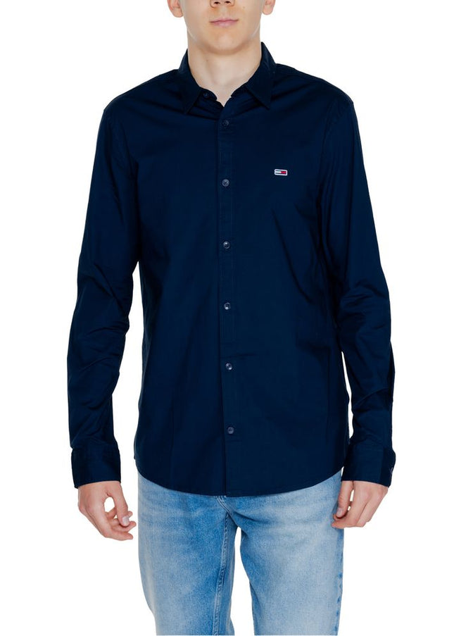 Tommy Hilfiger Jeans Blue Cotton Shirt