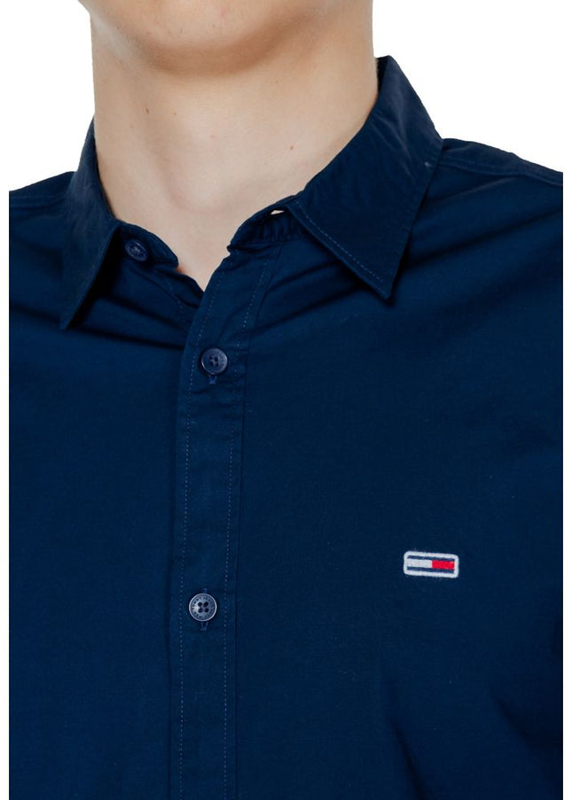 Tommy Hilfiger Jeans Blue Cotton Shirt