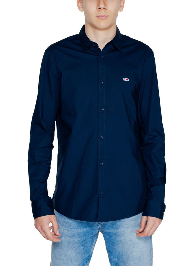 Tommy Hilfiger Jeans Blue Cotton Shirt