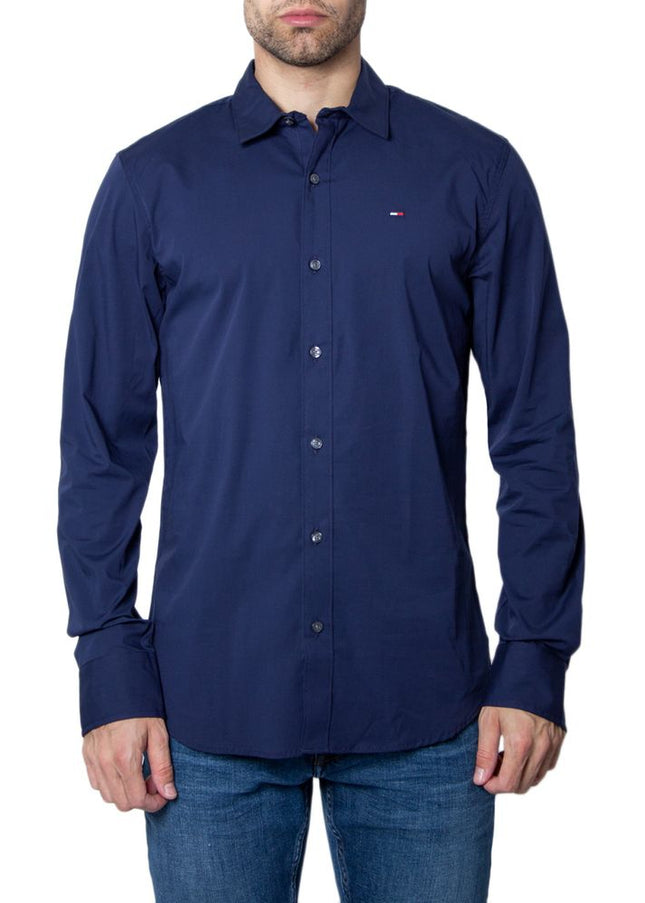 Tommy Hilfiger Jeans Blue Cotton Shirt