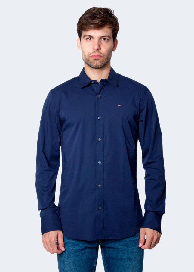 Tommy Hilfiger Jeans Blue Cotton Shirt