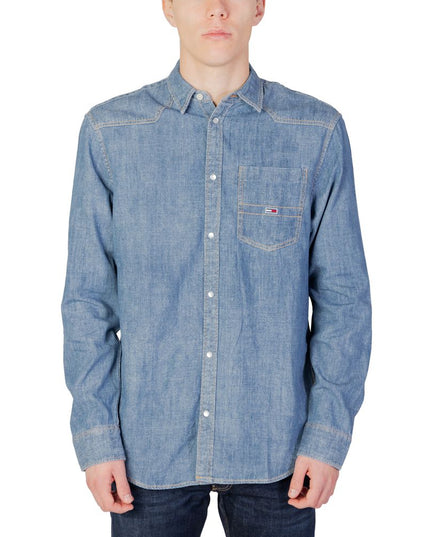 Tommy Hilfiger Jeans Blue Cotton Shirt