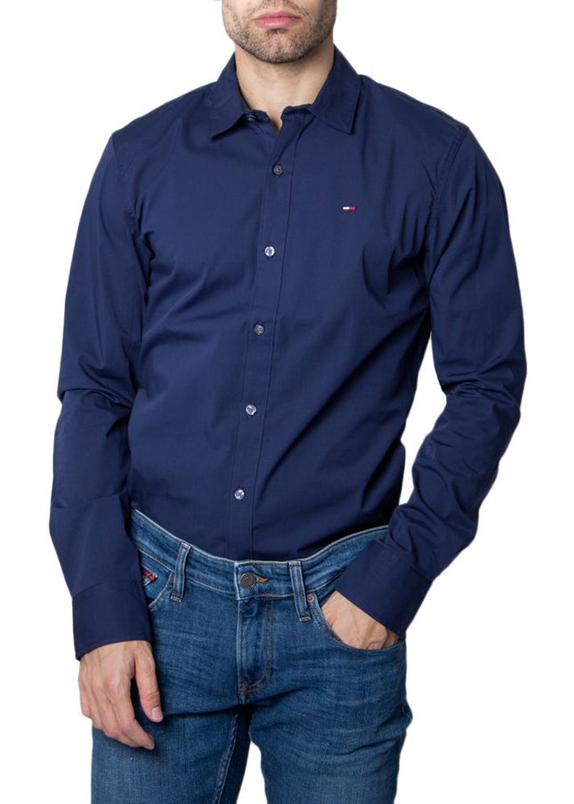 Tommy Hilfiger Jeans Blue Cotton Shirt