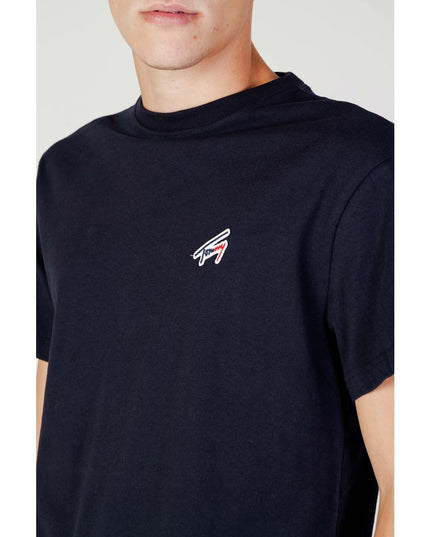 Tommy Hilfiger Jeans Blue Cotton T-Shirt