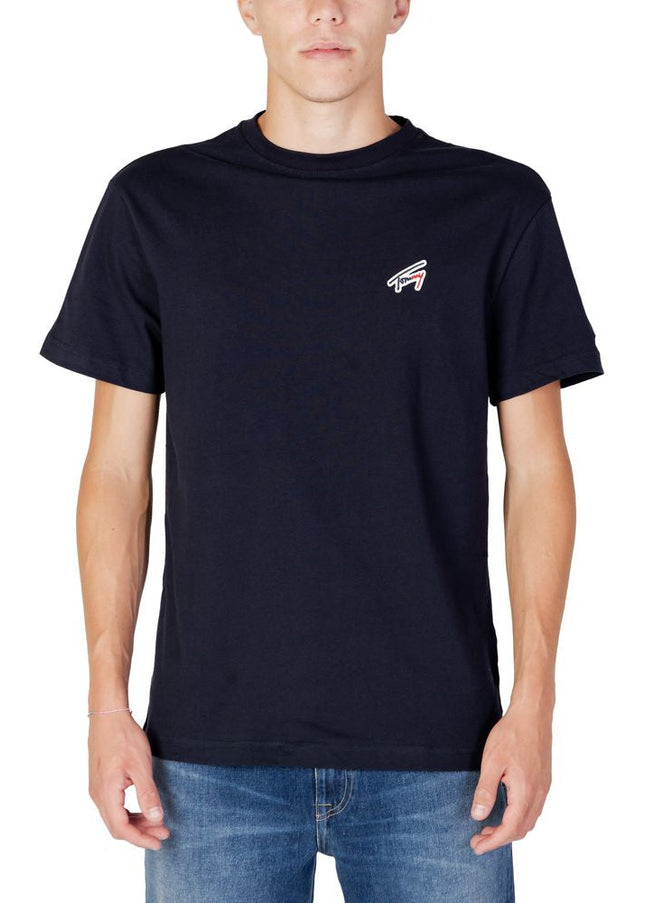 Tommy Hilfiger Jeans Blue Cotton T-Shirt