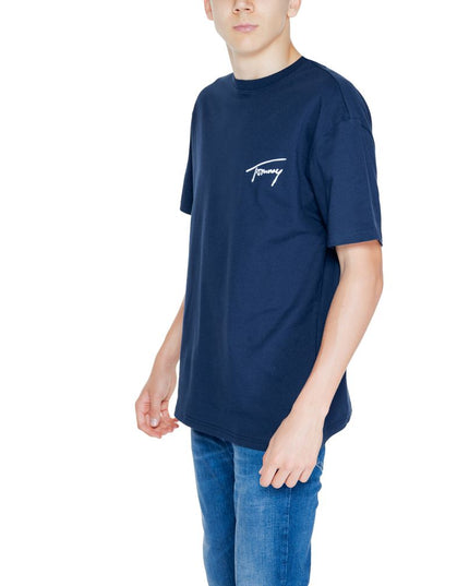 Tommy Hilfiger Jeans Blue Cotton T-Shirt