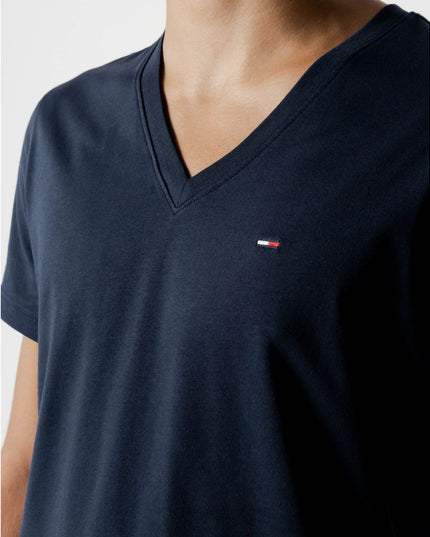 Tommy Hilfiger Jeans Blue Cotton T-Shirt