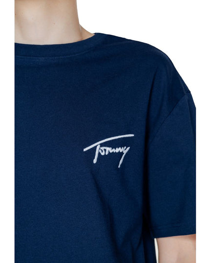 Tommy Hilfiger Jeans Blue Cotton T-Shirt