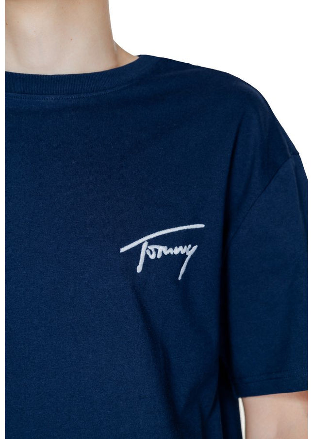 Tommy Hilfiger Jeans Blue Cotton T-Shirt