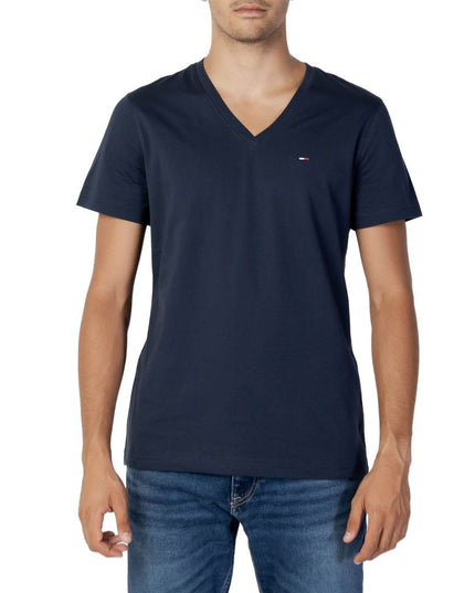 Tommy Hilfiger Jeans Blue Cotton T-Shirt