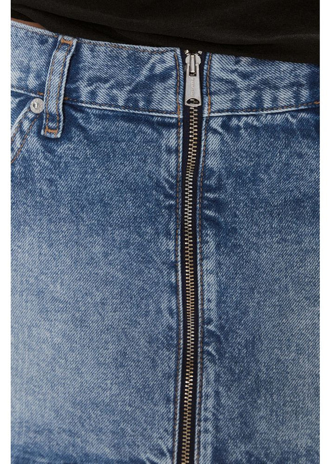 Tommy Hilfiger Jeans Blue Recycled Cotton Skirt