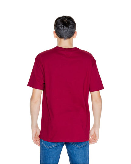 Tommy Hilfiger Jeans Bordeaux Cotton Rigenerato T-Shirt