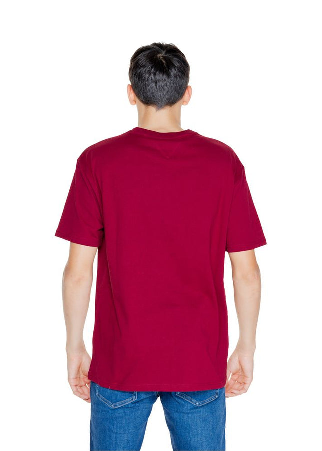 Tommy Hilfiger Jeans Bordeaux Cotton Rigenerato T-Shirt