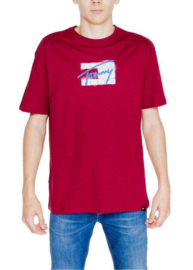 Tommy Hilfiger Jeans Bordeaux Cotton Rigenerato T-Shirt